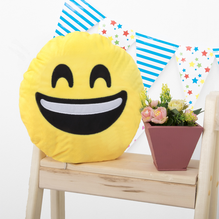 Подушка декоративная круглая "Смайл" Смешной d 32 см