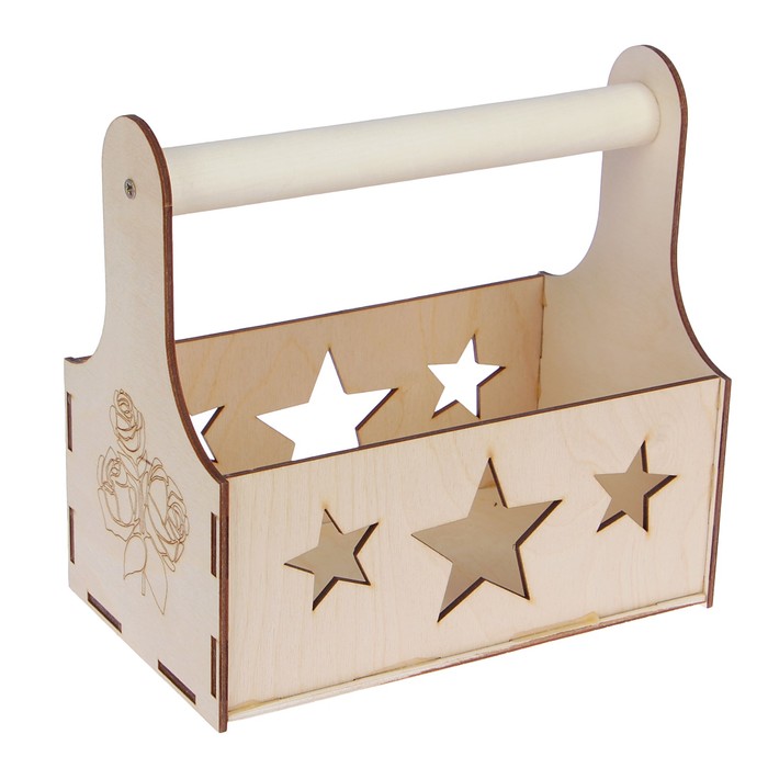 Кашпо флористическое "Розы" 20×20×12,5см