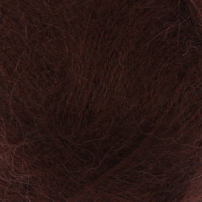 Пряжа "Angora de lux" 70% мохер, 30% акрил 520м/100гр (116 коричневый)