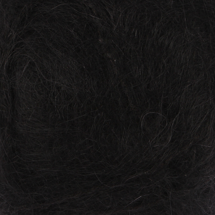 Пряжа "Mohair classik" 70% мохер, 30% акрил 220м/100гр (102 черный)