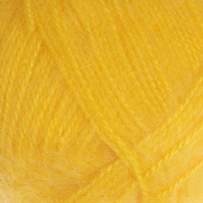 Пряжа "Angora" 40% мохер, 60% акрил 500м/100гр (3006 жёлтый)