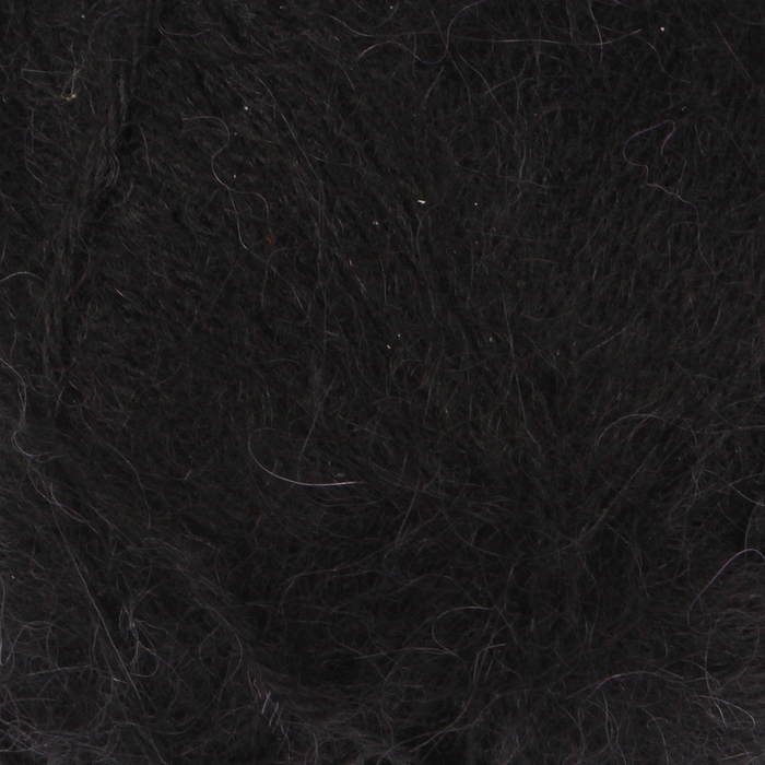Пряжа "Angora de lux" 70% мохер, 30% акрил 520м/100гр (585 чёрный)