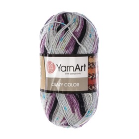 

Пряжа "Crazy color" 25% шерсть, 75% акрил 260м/100гр (165 принт)