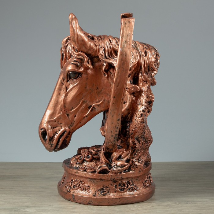 Фигура "Голова коня в подкове" медь 60см 1235910