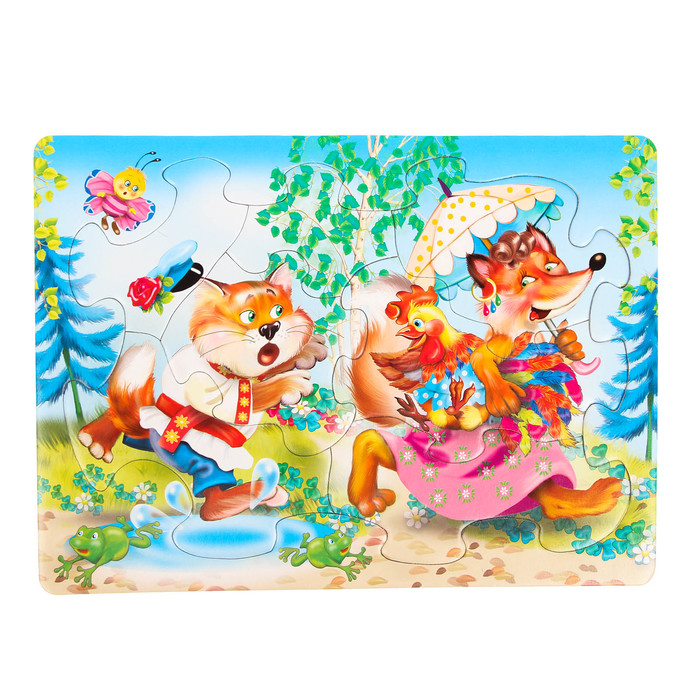 Рамка-пазл "Петушок-золотой гребешок"