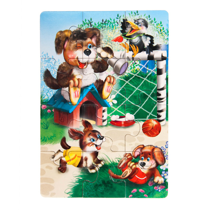 Макси-пазл «Собачки», 12 элементов