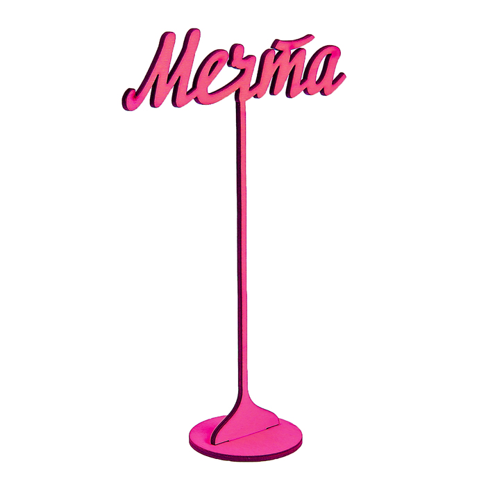 Топпер на подставке "Мечта" 20х13 см, фуксия