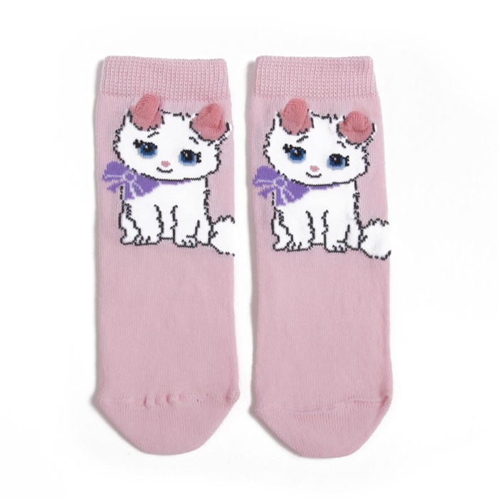 Носки детские, цвет розовая дымка, размер 12-14