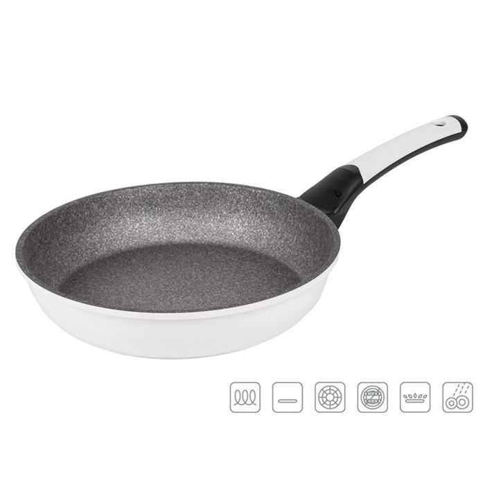 Сковорода Oursson, PF2823P/IV, белая, 28 см