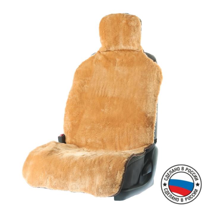 фото Накидка на сиденье, натуральная шерсть, коричневая argo