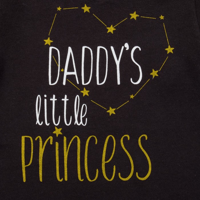 Набор детский Крошка Я "Daddy's princess" юбка и боди, рост 68-74 см (6-9 мес)