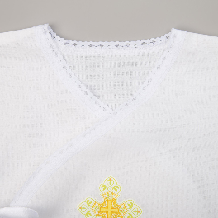 Крестильная рубашка для мальчика, рост 86-92 (28), 1,5-2 года,100% хлопок, бязь