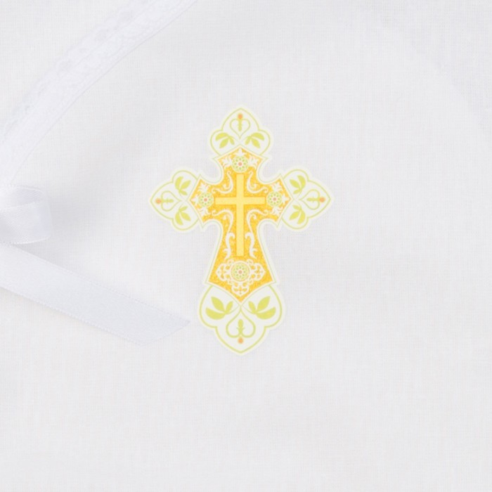 Крестильная рубашка для мальчика, рост 86-92 (28), 1,5-2 года,100% хлопок, бязь