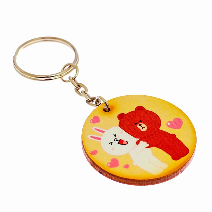 Брелок "Мишка и зайчик"