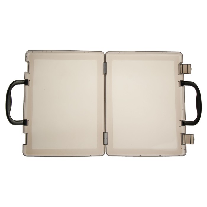 Портфель-кейс А4, тонированный серый