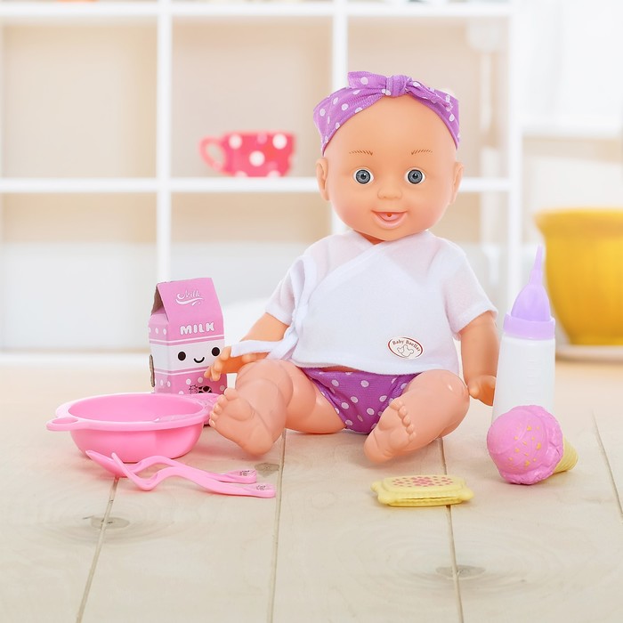 Пупс функциональный "Даяна" с аксессуарами, писает, пьёт, МИКС