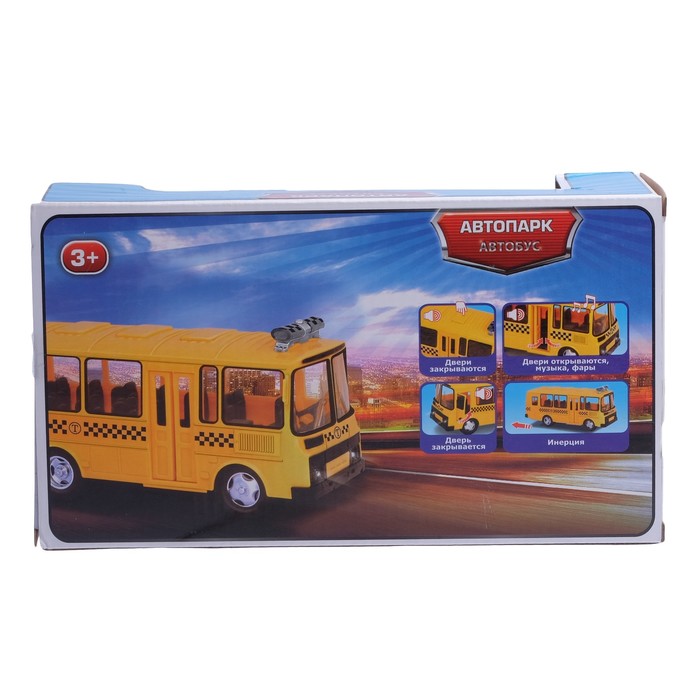 Автобус инерционный "ОМОН", свет и звук, масштаб 1:32
