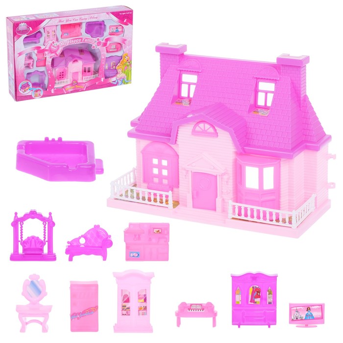 Дом для кукол с мебелью