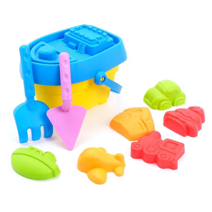 Набор для песка "Летний Бум", 9 предметов, МИКС