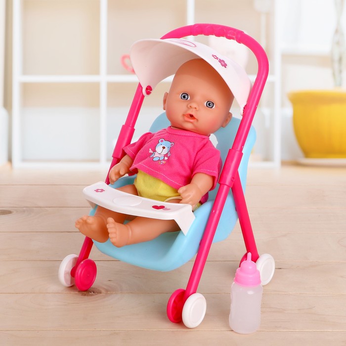 Пупс "Мой малыш" с коляской, звуковые функции