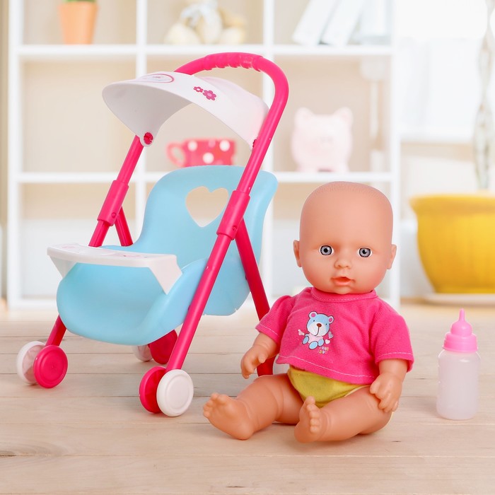 Пупс "Мой малыш" с коляской, звуковые функции