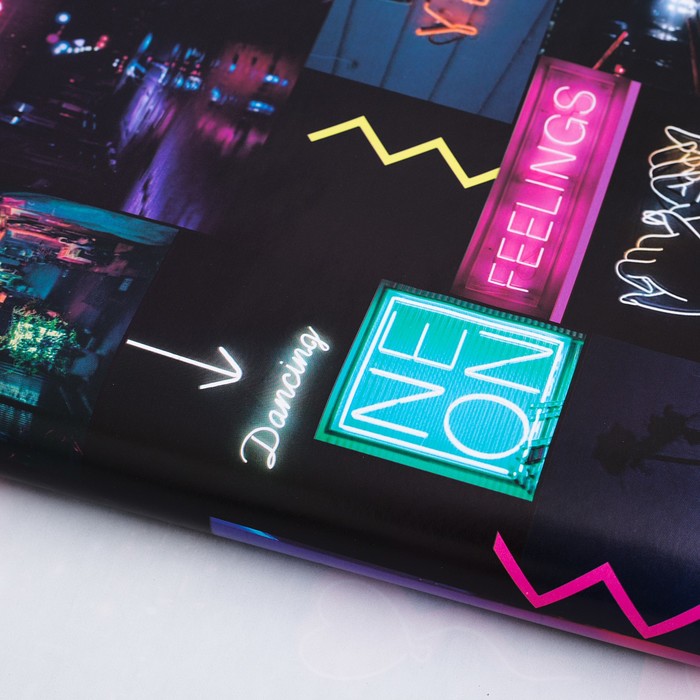 Бумага упаковочная глянцевая "Мегаполис", 100х70 см