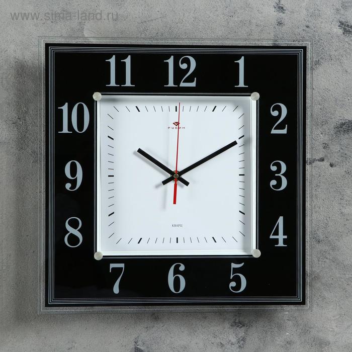 фото Часы настенные, серия: классика, "черно-белая классика", 36х36 см микс рубин