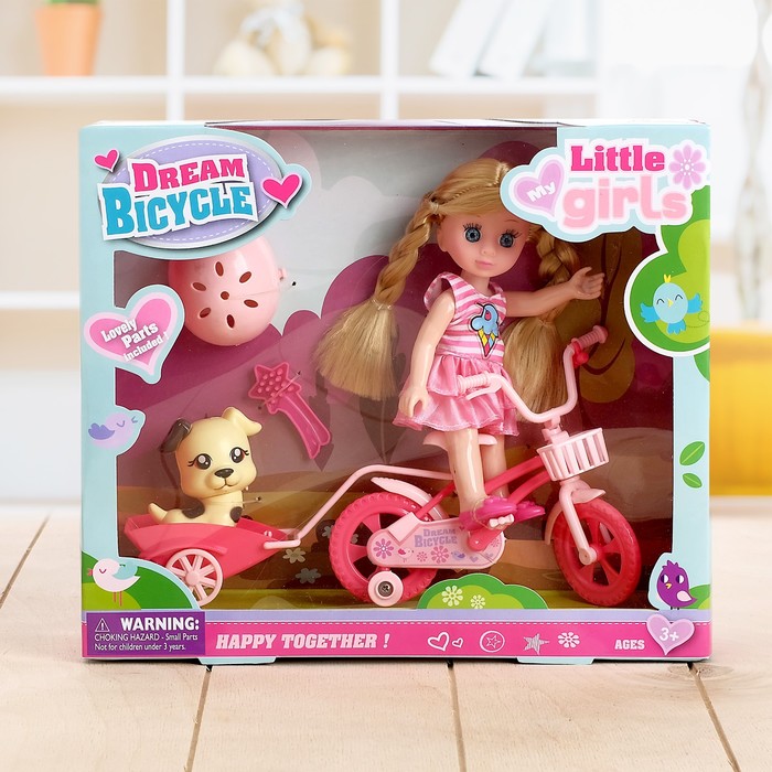 Кукла модная "Валентина" в костюмчике, с питомцем и аксессуарами, МИКС