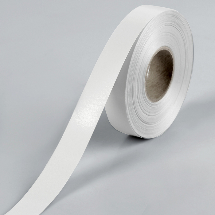 Лента металлизированная, белая, 2 см х 45 м
