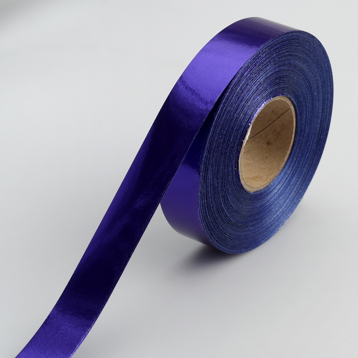 Лента металлизированная, синяя 2 см х 45 м