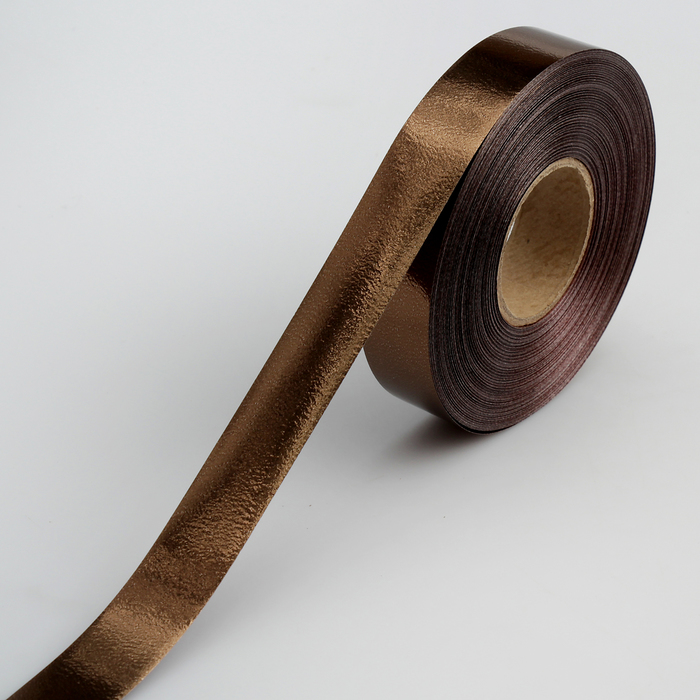 Лента металлизированная, коричневая, 2 см х 45 м