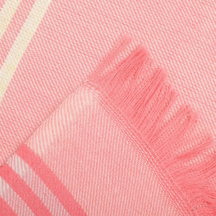 Плед полушерстяной 140х150см,180 г/м2,гортензия /св.шампан./мятн.свеж,70% акрил 30% шерсть