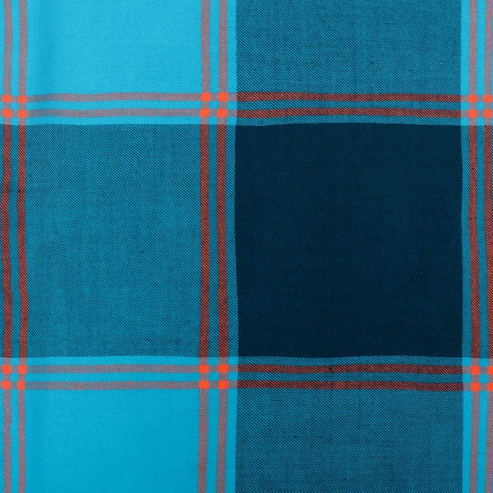 Плед полушерстяной 140х150см,(узелки) 180 г/м2,т.малахит/св.лаг/рябин,70% акрил 30% шерсть