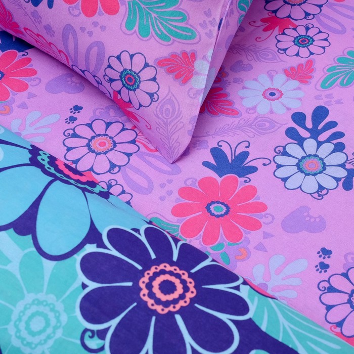 КПБ 1.5 Enchantimals Пеппер Павлина и Флэп 143*215, 150*214, 70*70 см, бязь, хл100 120 гм