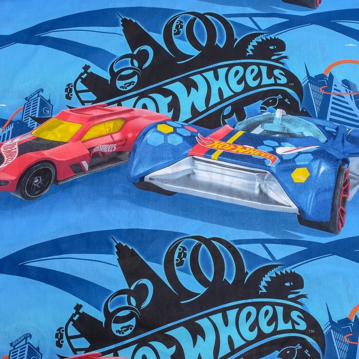 КПБ 1.5 Hot Wheels Найт Сити 143*215, 150*214, 70*70 см 1 шт бязь, хл100 120 гм