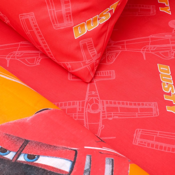 КПБ 1,5 "Самолеты" Дасти и Рейнджер 143*215, 150*214, 70*70 см 1 шт бязь, хл100 120 гм