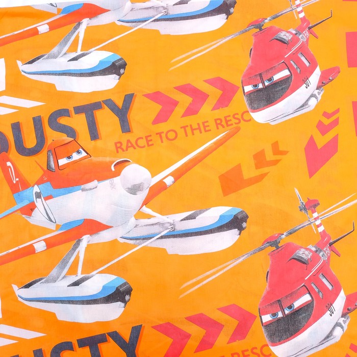 КПБ 1,5 "Самолеты" Дасти и Рейнджер 143*215, 150*214, 70*70 см 1 шт бязь, хл100 120 гм