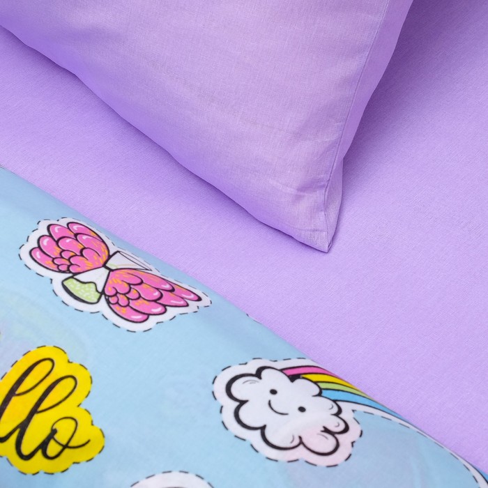 КПБ 1,5 "FOR YOU" Аппликации 143*215, 150*214, 70*70 см 1 шт бязь, хл100 120 гм