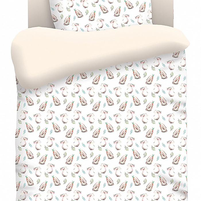 Детское постельное бельё детский "Непоседа" Ушастики 112*147, 110*150, 40*60 см 1 шт, бязь, хл100 120 гм