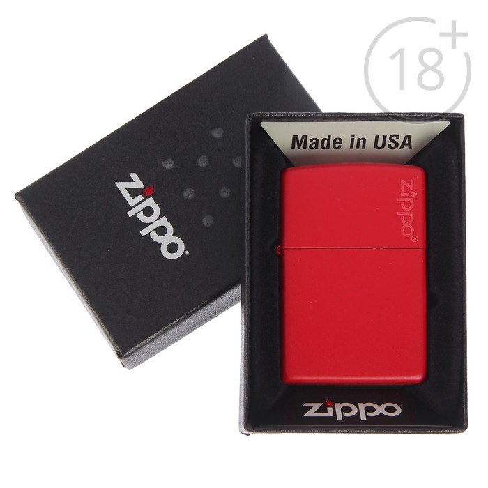 Зажигалка ZIPPO 233ZL Classic с покрытием Red Matte