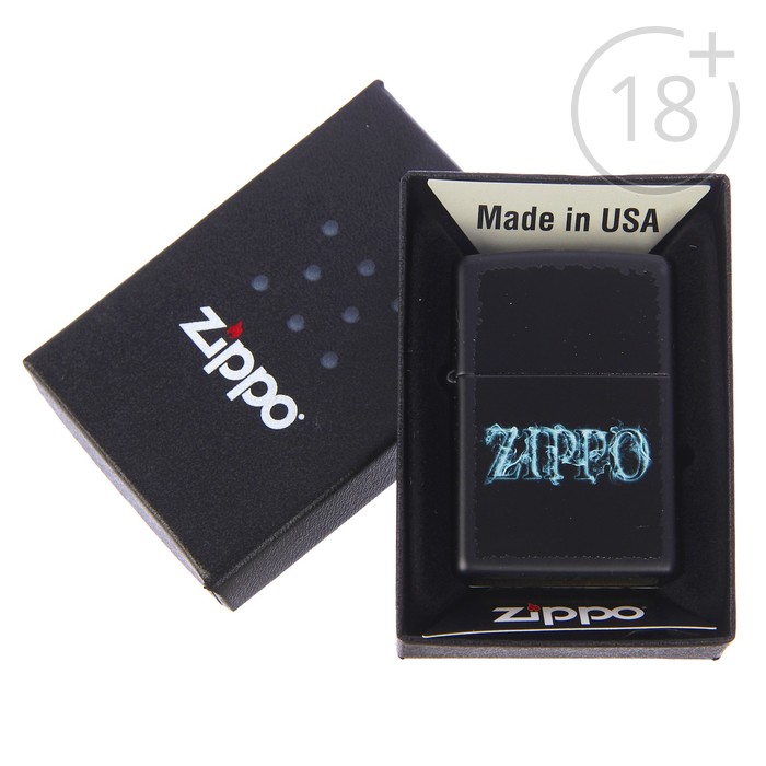 Зажигалка ZIPPO с покрытием Black Matte