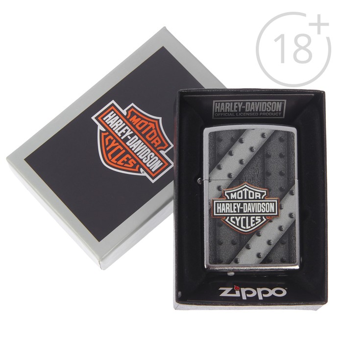 Зажигалка ZIPPO 207 Harley-Davidson с покрытием Street Chrome