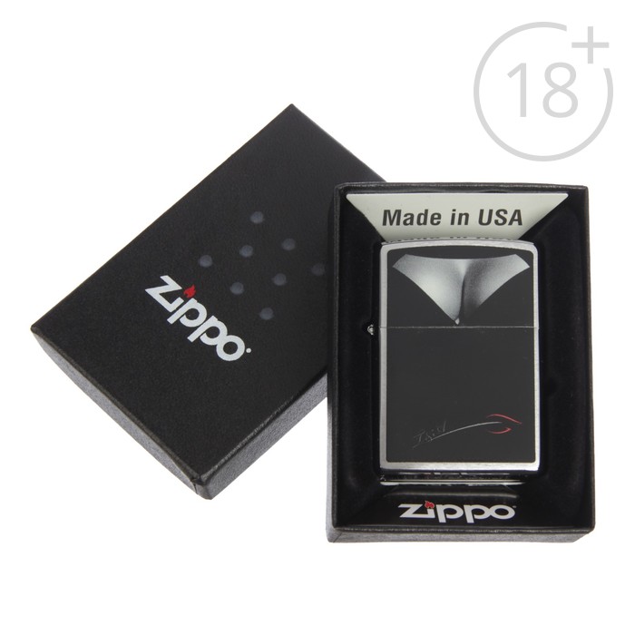 Зажигалка ZIPPO 28273 Classic с покрытием Brushed Chrome
