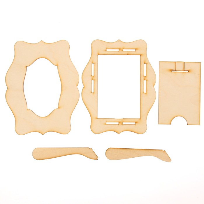 Фоторамка из фанеры №1 (для фото 10х15) (набор 5 детали) 18х23 см