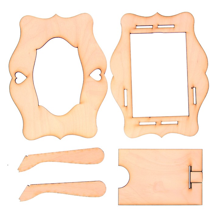 Фоторамка из фанеры №5 (для фото 10х15) 18х23 см (набор 5 деталей)