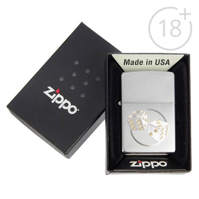 Зажигалка ZIPPO 29412 Classic с покрытием Satin Chrome