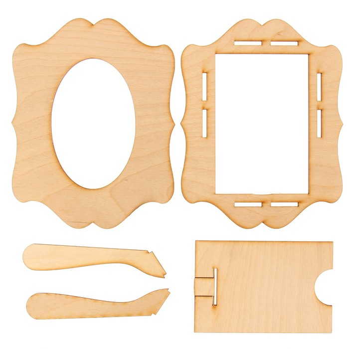 Фоторамка из фанеры №20 (для фото 10х15) 18х23 см (набор 5 деталей)