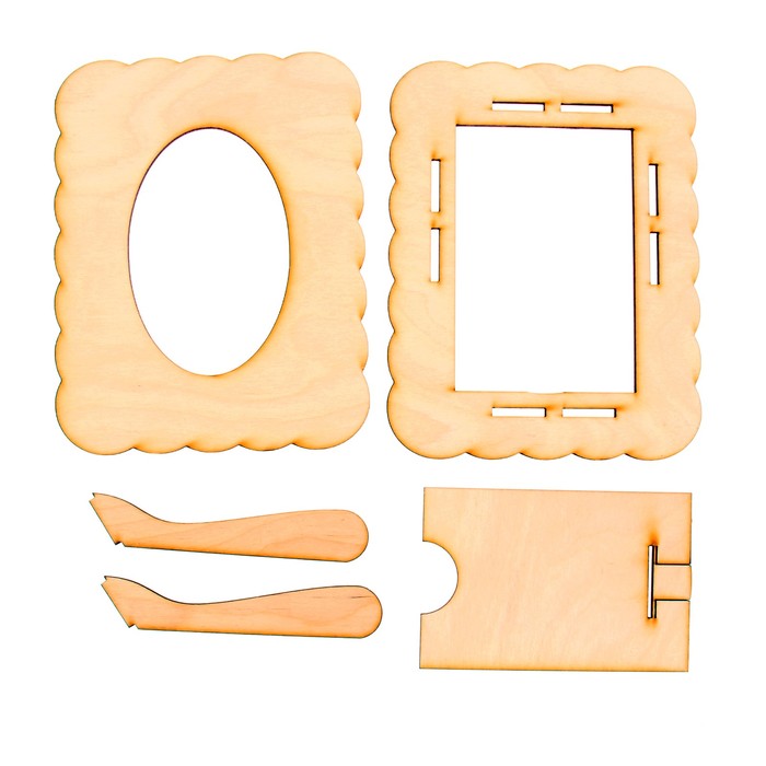 Фоторамка из фанеры №24 (для фото 10х15) 18х23 см (набор 5 деталей)