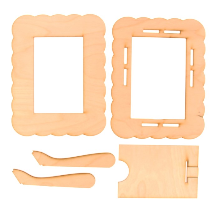 Фоторамка из фанеры №25 (для фото 10х15) 18х23 см (набор 5 деталей)