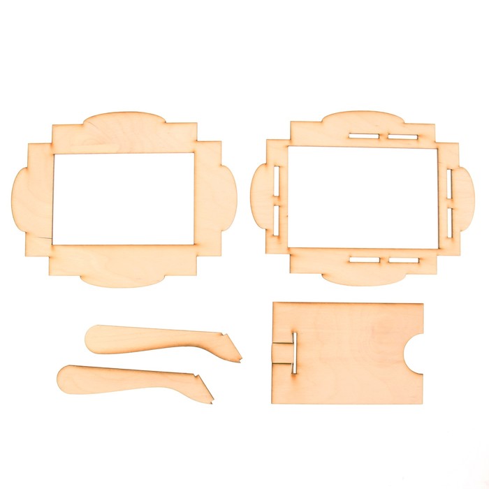 Фоторамка из фанеры №37 (для фото 10х15) 18х23 см (набор 5 деталей)